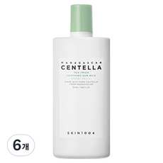 SKIN1004 馬達加斯加積雪草茶樹葉舒緩防曬乳 SPF50+ PA++++, 50ml, 6個