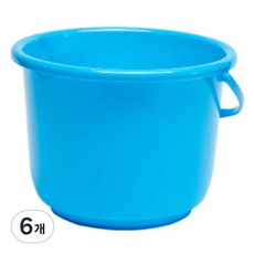 비투윈 바가지 양동이 스몰 3.5L, 라이트블루, 6개