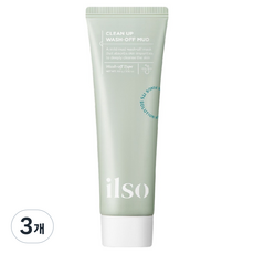 일소 클린 업 워시오프 머드팩 100g, 1개입, 3개