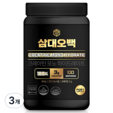 삼대오백 크레아틴 모노 하이드레이트, 300g, 3개