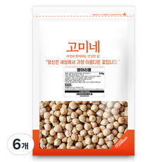 고미네 병아리콩, 500g, 6개