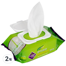 CLEANING PLAN 標準型濕拖把清潔布 30p, 2個