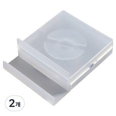 Velonic 塑膠簡易數據線整理便攜收納盒 B款 097, 2個, 透明