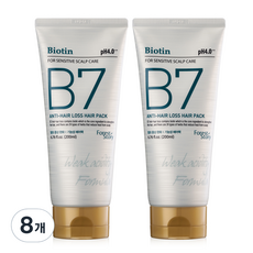포레스트스토리 B7 약산성 탈모 헤어팩, 8개, 200ml