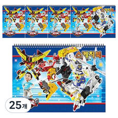 승일노트 헬로카봇 스케치북 랜덤 발송, 10매, 25개