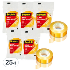쓰리엠 스카치 다용도테이프 550 리필 12mm x 30m, 25개
