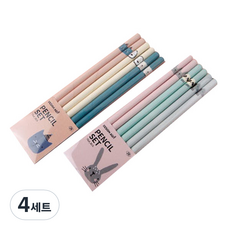 DESIGN AGIT Happy Friends 姓名鉛筆 2B, 混合顏色, 24個