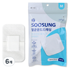 수성 멸균운드 드레싱 밴드, 6개, 10개입