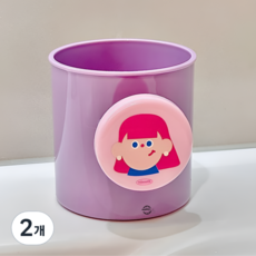 noooth 아우라팸 플라스틱 가족 양치컵, 엄마, 2개