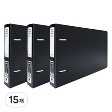 A5 2공 D링 바인더 BC9356, 흑색, 15개