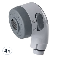 韓國製美髮沙龍用洗髮蓮蓬頭, 白色, 4個