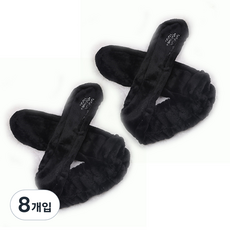 블럭마트 세안 밴드 토끼, 블랙, 8개
