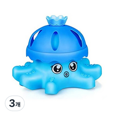 빙글빙글 분수문어 물총, 블루, 3개