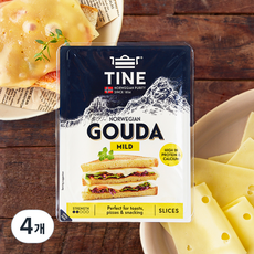 티네 노르웨지안 고다 슬라이스, 120g, 1개입, 4개