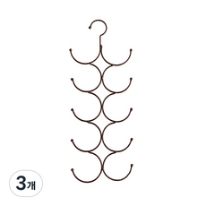 Anys 多用途領帶圍巾腰帶掛架, 棕色, 3個