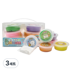 아토스 6색 클레이 세트, 혼합색상, 18g, 3세트
