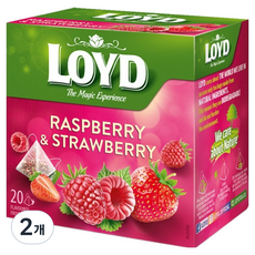 LOYD 覆盆子與草莓風味茶包, 2g, 2個, 20入