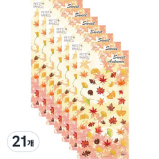 Petit 季節貼紙 秋季 Sweet Autumn DA5413, 混合顏色, 21個