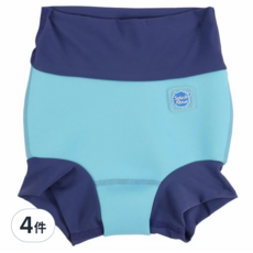 Splash About 3D游泳尿布褲, 星光藍, 尺寸2-3歲, XXL 16~20kg, 4件