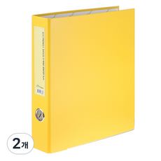 ECO Chungwoon D型環活頁夾 3孔 5cm A4, 黃色, 2個