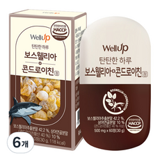 wellup 乳香鯊魚軟骨軟骨素精, 60片, 6個