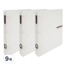 에코청운 칼라칩 D링 바인더 3cm A4 3공, 투명, 9개