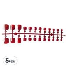 비투윈 예쁜 패디팁 세트, 5개, 다크와인 1