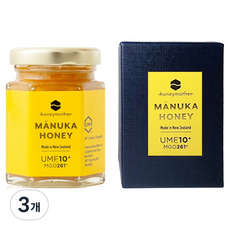 허니마더 UMF10+ 마누카꿀, 3개, 70g
