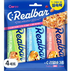 Chungwoo Food 大包裝 C : Real Bar Corn Cereal 25g x 3 種 Set, 75g, 4個