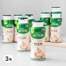 풀무원다논 액티비아 오트요거트 병 복숭아, 130ml, 8개입, 3개
