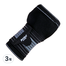 다사닷컴 손목 보호대 A00194, 3개, 블랙