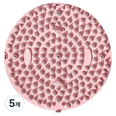 허브젠 발마사지 매트 발바닥 아치 자석강화 트레이너 58cm, 코랄핑크, 5개