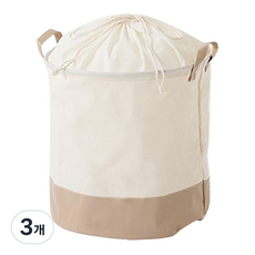 룸앤홈 라떼 복조리 햄퍼, 베이지, 3개