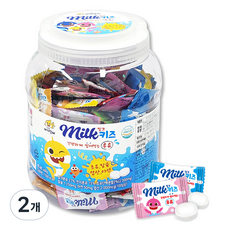 Pinkfong 鯊魚寶寶牛奶兒童糖果, 牛奶, 2個, 400g