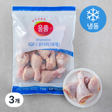 올품 닭다리 북채 IQF (냉동), 1kg, 3개