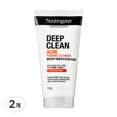 Neutrogena 露得清 深層清潔抗痘洗面乳, 150g, 2個
