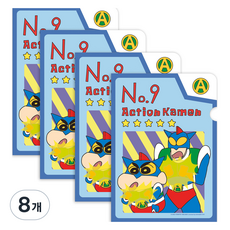 Flyingwhales 蠟筆小新透明文件夾, 8個, 動感超人