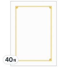 WOOJIN 7500 獎狀用紙, Pr科斯莫斯, 40個