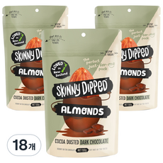 [쿠팡수입] 스키니 딥드 아몬드 코코아 더스티드, 130g, 18개