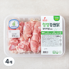 마니커 무항생제 인증 청정강원닭 닭다리살 (냉장), 4개, 600g