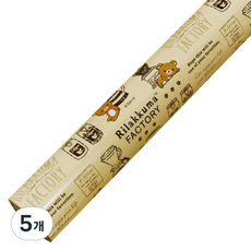 코코 리락쿠마 증착롤 포장지 대, 베이지, 5개