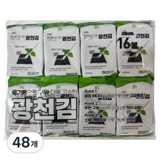 들기름으로 구워 더욱 고소한 광천김, 4g, 48개