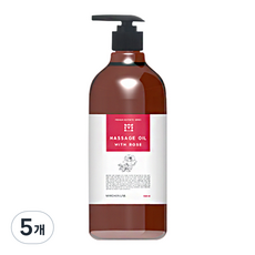 메르헨랩 아로마 마사지오일 위드 로즈, 5개, 1L
