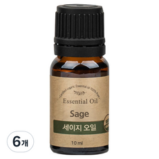 퓨어스 세이지 아로마오일, 10ml, 6개