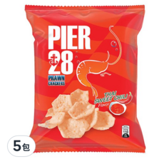Rebisco PIER 28 蝦餅 甜辣 P4642, 65g, 5包