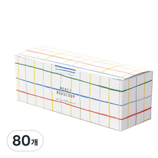 蠟筆橫式迷你盒, 混合色, 80個