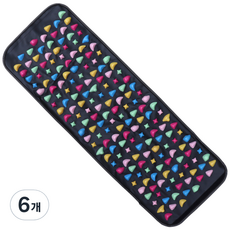 蜂蜜普通礫石墊腳壓板小 35 x 100 厘米, 6個, 混色