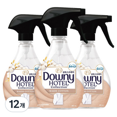 다우니 호텔 컬렉션 섬유스프레이 웜코튼향 본품, 12개, 360ml