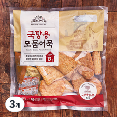 고래사어묵 국탕용 모둠어묵, 760g, 3개