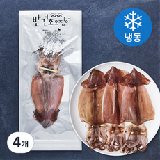 원양산 구룡포 해풍 반건조 오징어 (냉동), 350g(5미), 4개